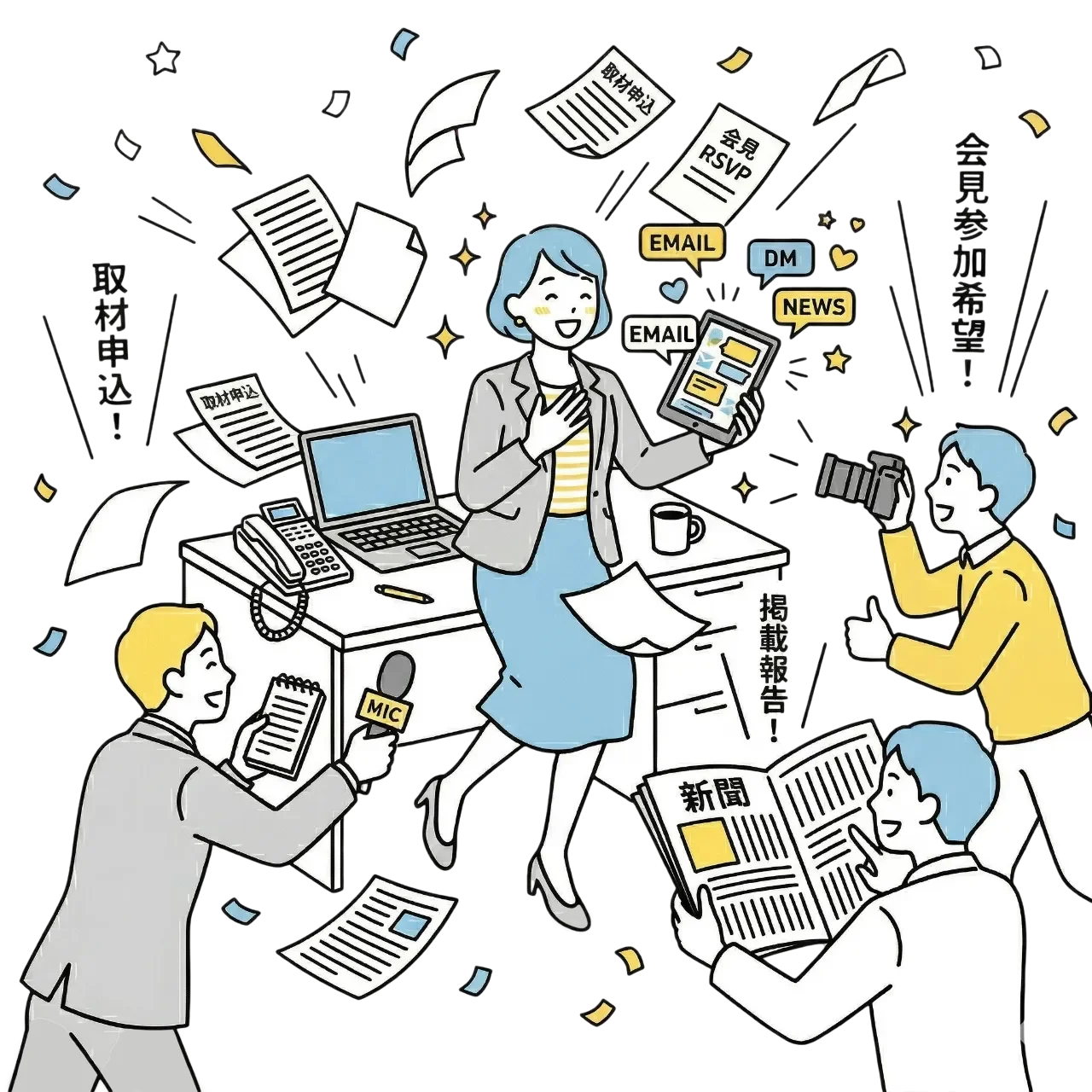 PRESSKITで取材につなげる